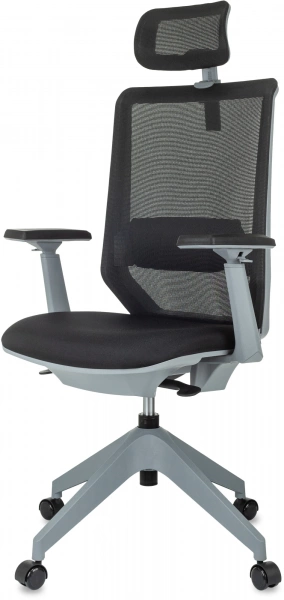 Кресло руководителя Бюрократ MC-G611NL-H черный Elastic-102 с подголов. крестов.4-луч. пластик пластик серый, купить в Сыктывкаре