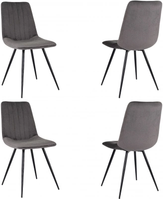 Стул для дома Бюрократ CH-K6_4 комплект 4шт Holland 18 металл черный на ножках (CH-K6_1/HL18_4), купить в Сыктывкаре