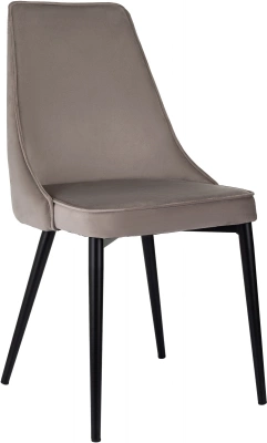 Стул для дома Бюрократ CH-K4_2 комплект 2шт т.бежевый Holland 61 металл черный на ножках (CH-K4_1/HL61_2), купить в Сыктывкаре