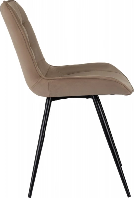 Стул для дома Бюрократ CH-K2_2 комплект 2шт св.коричневый Holland 65 металл черный на ножках (CH-K2_1/HL65_2), купить в Сыктывкаре