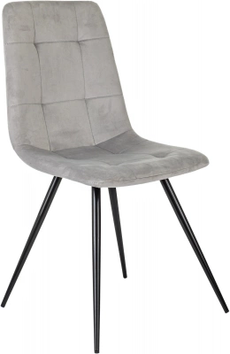 Стул для дома Бюрократ CH-K1 св.серый Holland 09 металл черный на ножках (CH-K1_1/HL09), купить в Сыктывкаре