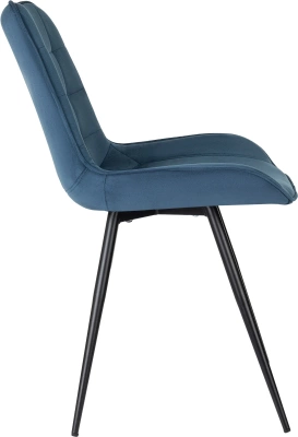 Стул для дома Бюрократ CH-K2 синий Holland 58 металл черный на ножках (CH-K2_1/HL58), купить в Сыктывкаре