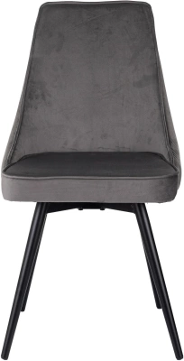 Стул для дома Бюрократ CH-K4_SP с повор.мех. т.серый Holland 18 металл черный на ножках (CH-K4_1/SP/HL18), купить в Сыктывкаре