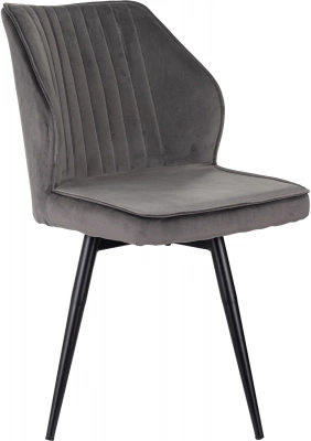 Стул для дома Бюрократ CH-K5_SP с повор.мех. т.серый Holland 18 металл черный на ножках (CH-K5_1/SP/HL18), купить в Сыктывкаре