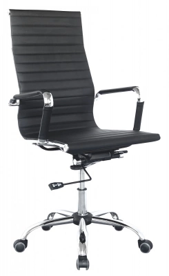 Кресло руководителя Бюрократ CH-883 черный экокожа крестов. металл хром, купить в Сыктывкаре