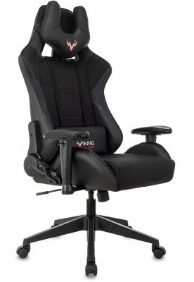 Кресло игровое Zombie VIKING 4 AERO Edition черный ткань/эко.кожа с подголов. крестов. пластик, купить в Сыктывкаре