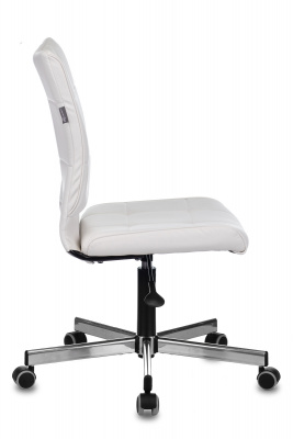 Кресло Бюрократ CH-330M белый Lincoln 100 экокожа крестов. металл хром, купить в Сыктывкаре