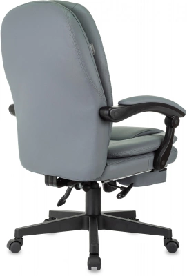 Кресло руководителя Бюрократ CH-868N-F серый экокожа крестов. пластик подст.для ног, купить в Сыктывкаре