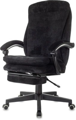 Кресло руководителя Бюрократ T-9950MSG-F Fabric черный Light-20 крестов. пластик подст.для ног, купить в Сыктывкаре