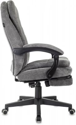 Кресло руководителя Бюрократ T-9950MSG-F Fabric серый Light-19 крестов. пластик подст.для ног, купить в Сыктывкаре