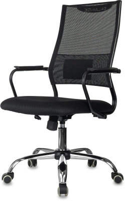 Кресло руководителя Бюрократ CH Balance SL черный Elastic-102 сетка/ткань крестов. металл хром, купить в Сыктывкаре