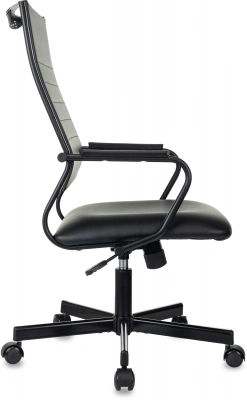 Кресло руководителя Бюрократ CH BALANCE черный экокожа крестов. металл черный, купить в Сыктывкаре