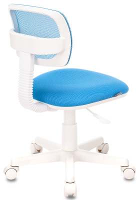 Кресло детское Бюрократ CH-W299 голубой TW-31 TW-55 крестов. пластик пластик белый, купить в Сыктывкаре