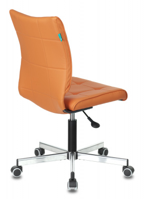 Кресло Бюрократ CH-330M оранжевый Orion-20 экокожа крестов. металл хром, купить в Сыктывкаре