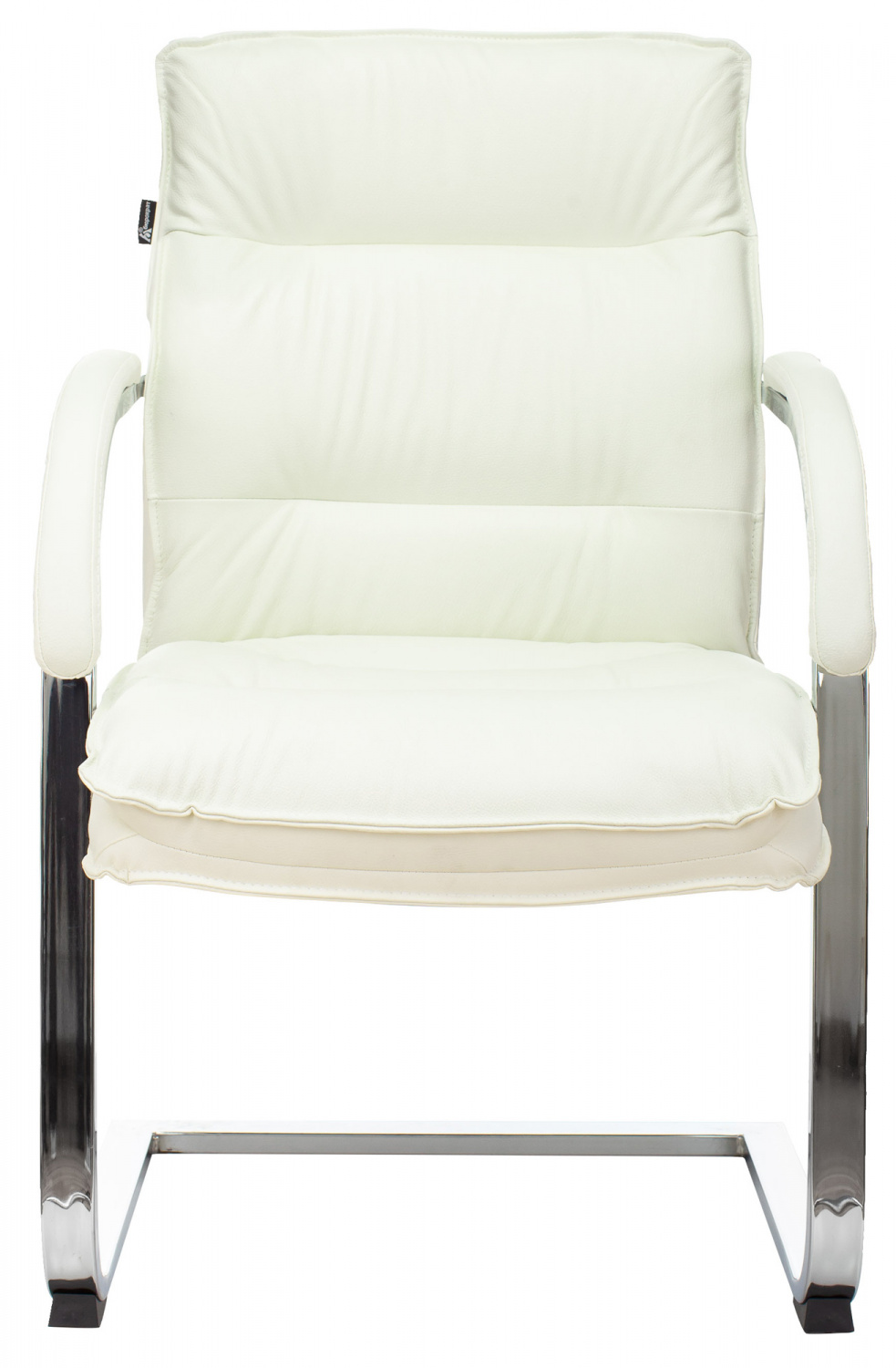 Кресло Бюрократ T-9927SL-LOW-V слоновая кость кожа низк.спин. полозья металл хром, купить в Сыктывкаре