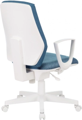 Кресло Бюрократ CH-W545 синий 38-415 крестов. пластик пластик белый, купить в Сыктывкаре