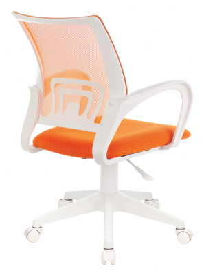 Кресло Бюрократ CH-W695NLT оранжевый TW-38-3 TW-96-1 сетка/ткань крестов. пластик пластик белый, купить в Сыктывкаре