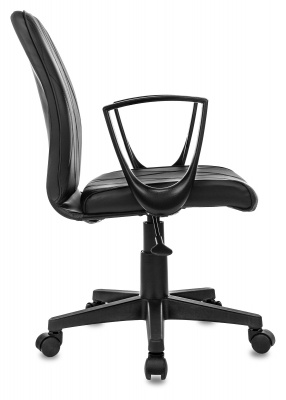 Кресло Бюрократ CH-327 черный экокожа крестов. пластик черный, купить в Сыктывкаре