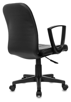 Кресло Бюрократ CH-327 черный экокожа крестов. пластик черный, купить в Сыктывкаре