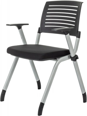 Стул Бюрократ X-Click черный на ножках металл серый, купить в Сыктывкаре