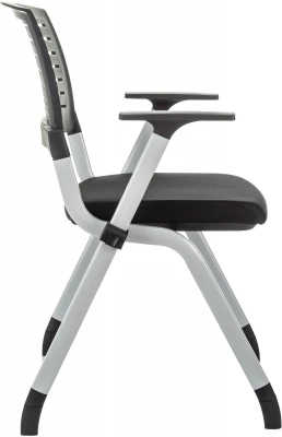 Стул Бюрократ X-Click черный на ножках металл серый, купить в Сыктывкаре