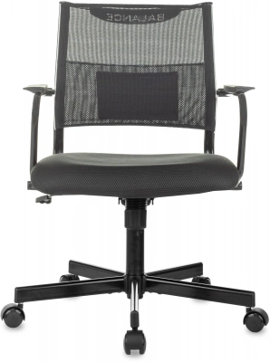 Кресло Бюрократ CH Balance-Low черный Elastic-102 TW-11 сетка/ткань низк.спин. крестов. металл черный, купить в Сыктывкаре