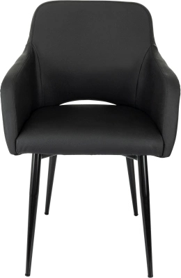 Кресло Бюрократ CH-380F черный экокожа на ножках металл, купить в Сыктывкаре