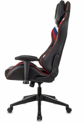 Кресло игровое Zombie VIKING 4 AERO белый/синий/красный ткань/эко.кожа с подголов. крестов. пластик, купить в Сыктывкаре