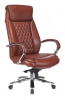 Кресло руководителя Бюрократ T-9924SL светло-коричневый Leather Eichel кожа крестов. металл хром