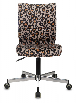 Кресло Бюрократ CH-330M леопардовый Italia LEO крестов. металл черный, купить в Сыктывкаре