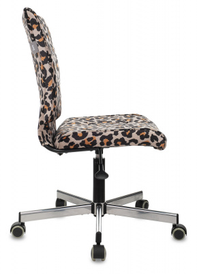 Кресло Бюрократ CH-330M леопардовый Italia LEO крестов. металл черный, купить в Сыктывкаре