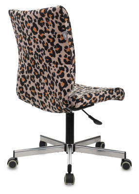 Кресло Бюрократ CH-330M леопардовый Italia LEO крестов. металл черный, купить в Сыктывкаре