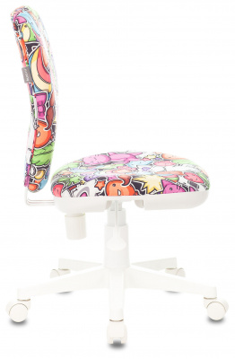 Кресло детское Бюрократ KD-W10 мультиколор маскарад крестов. пластик пластик белый, купить в Сыктывкаре