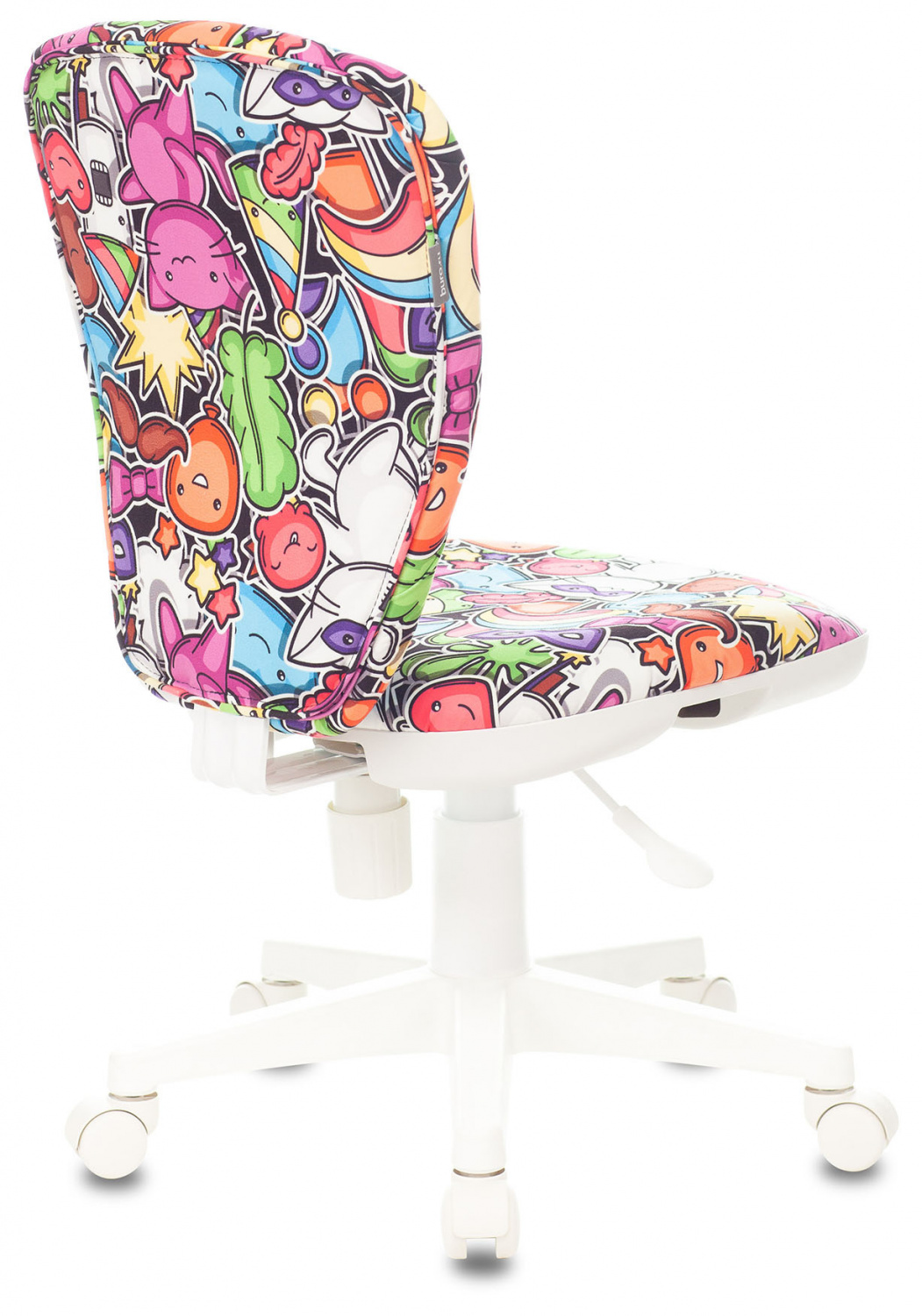 Кресло детское Бюрократ KD-W10 мультиколор маскарад крестов. пластик пластик белый — фото, характеристики, наличие в Сыктывкаре