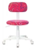 Кресло детское Бюрократ CH-W201NX малиновый Sticks 05 крестов. пластик пластик белый — фото, характеристики, наличие в Сыктывкаре