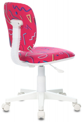 Кресло детское Бюрократ CH-W204NX малиновый Sticks 05 крестов. пластик пластик белый, купить в Сыктывкаре