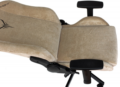 Кресло игровое Knight N1 Fabric бежевый Light-21 с подголов. крестов. металл, купить в Сыктывкаре