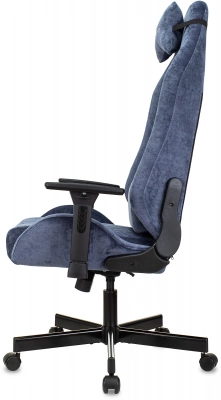 Кресло игровое Knight N1 Fabric синий Light-27 с подголов. крестов. металл, купить в Сыктывкаре