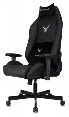 Кресло игровое Knight Neon черный соты экокожа с подголов. крестов. металл, купить в Сыктывкаре