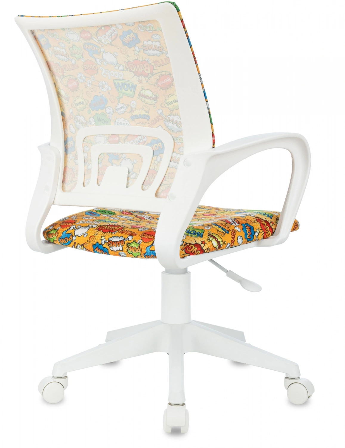 Кресло детское Бюрократ BUROKIDS 1 W оранжевый бэнг крестов. пластик пластик белый — фото, характеристики, наличие в Сыктывкаре