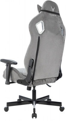 Кресло игровое Knight Outrider серый Light-19 с подголов. крестов. металл, купить в Сыктывкаре