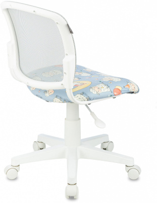 Кресло детское Бюрократ CH-W296NX светло-серый TW-02 овечки сетка/ткань крестов. пластик пластик белый, купить в Сыктывкаре