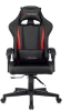 Кресло игровое Zombie GAME TETRA черный/красный экокожа крестов. пластик, купить в Сыктывкаре