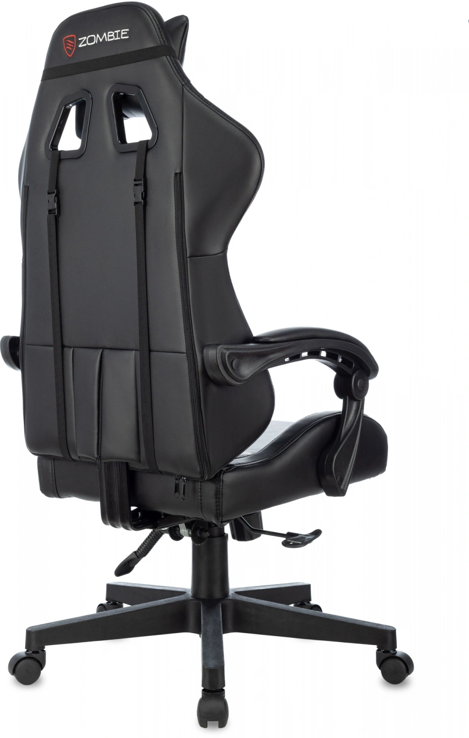 Кресло игровое Zombie GAME TETRA черный/красный экокожа крестов. пластик, купить в Сыктывкаре