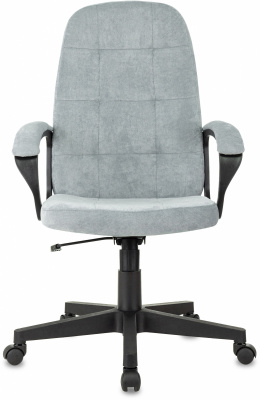 Кресло руководителя Бюрократ CH 002 Fabric серо-голубой Light-28 крестов. пластик, купить в Сыктывкаре