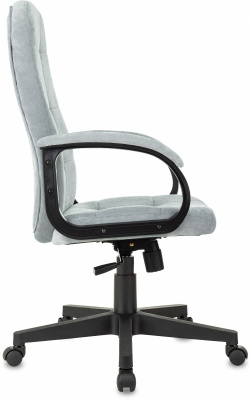 Кресло руководителя Бюрократ CH 002 Fabric серо-голубой Light-28 крестов. пластик, купить в Сыктывкаре