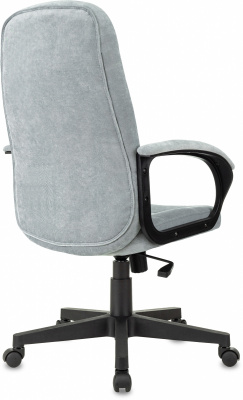 Кресло руководителя Бюрократ CH 002 Fabric серо-голубой Light-28 крестов. пластик, купить в Сыктывкаре