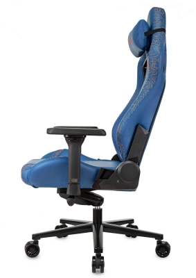 Кресло игровое Knight Craft Dragon синий экокожа крестов. металл, купить в Сыктывкаре