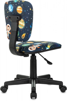 Кресло детское Бюрократ CH-204NX темно-синий космонавт крестов. пластик, купить в Сыктывкаре