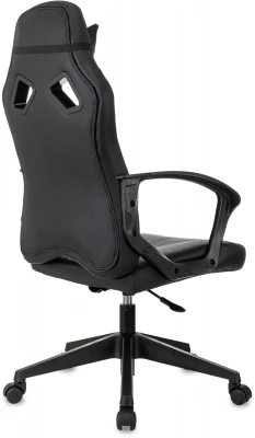 Кресло игровое Zombie 50 черный экокожа крестов. пластик пластик черный, купить в Сыктывкаре